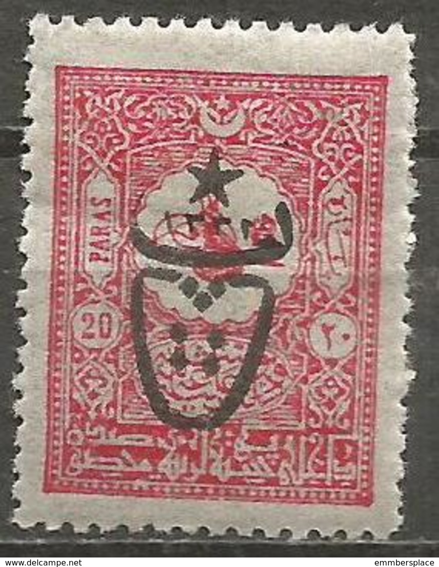 Turkey - 1917 Internal Post Overprint 20pa  MH *    Mi 532   Sc 488 - Unused Stamps