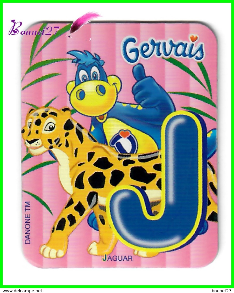 Magnet GERVAIS L'Alphabet Avec Les Les Animaux Et Objet " Le J De Jaguar " - Lettres & Chiffres