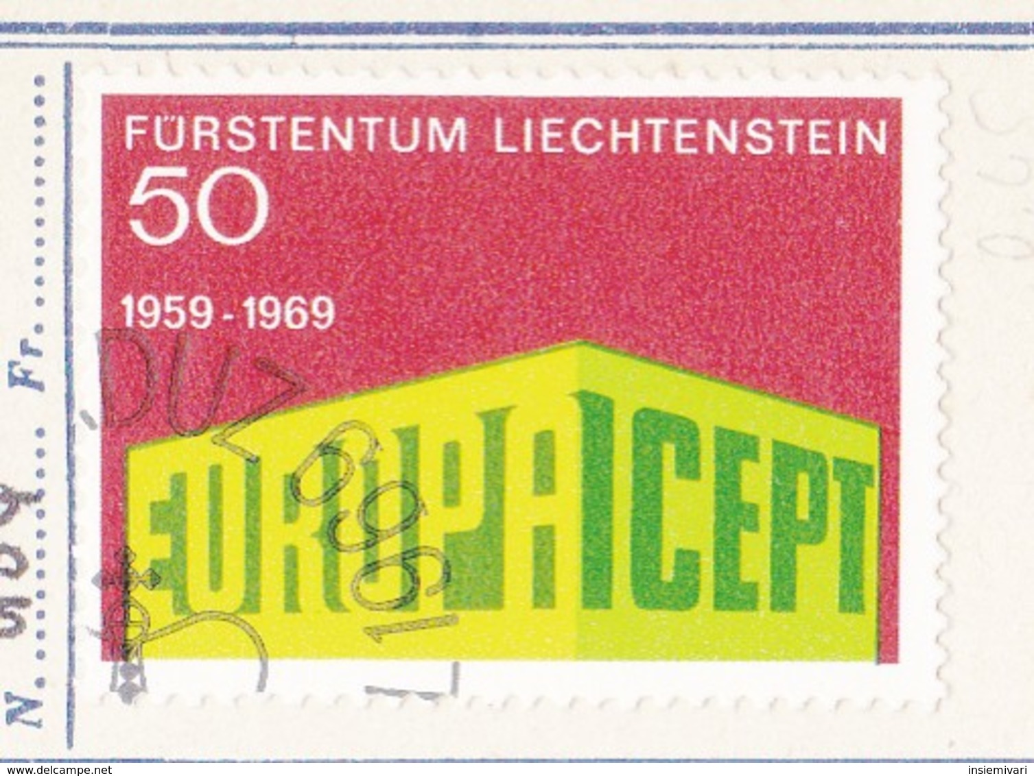 LIECHTENSTEIN 1969 Europa. - Usati