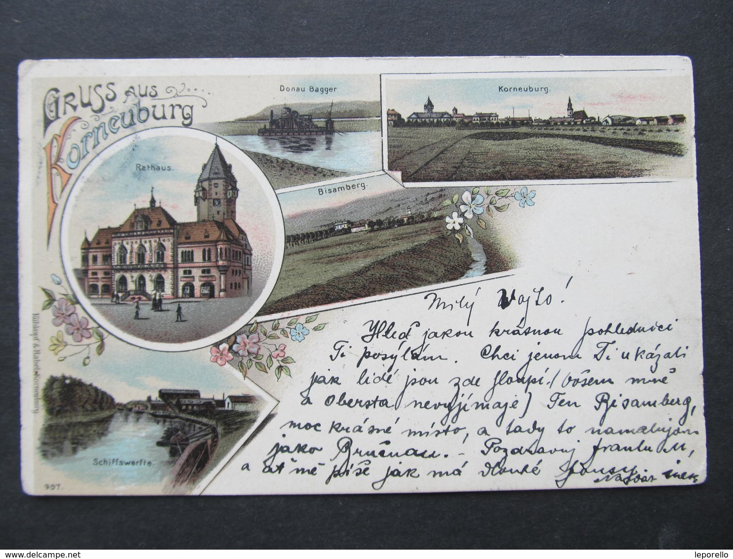 AK KORNEUBURG Bisamberg Litho 1901 ///   D*37747 - Korneuburg