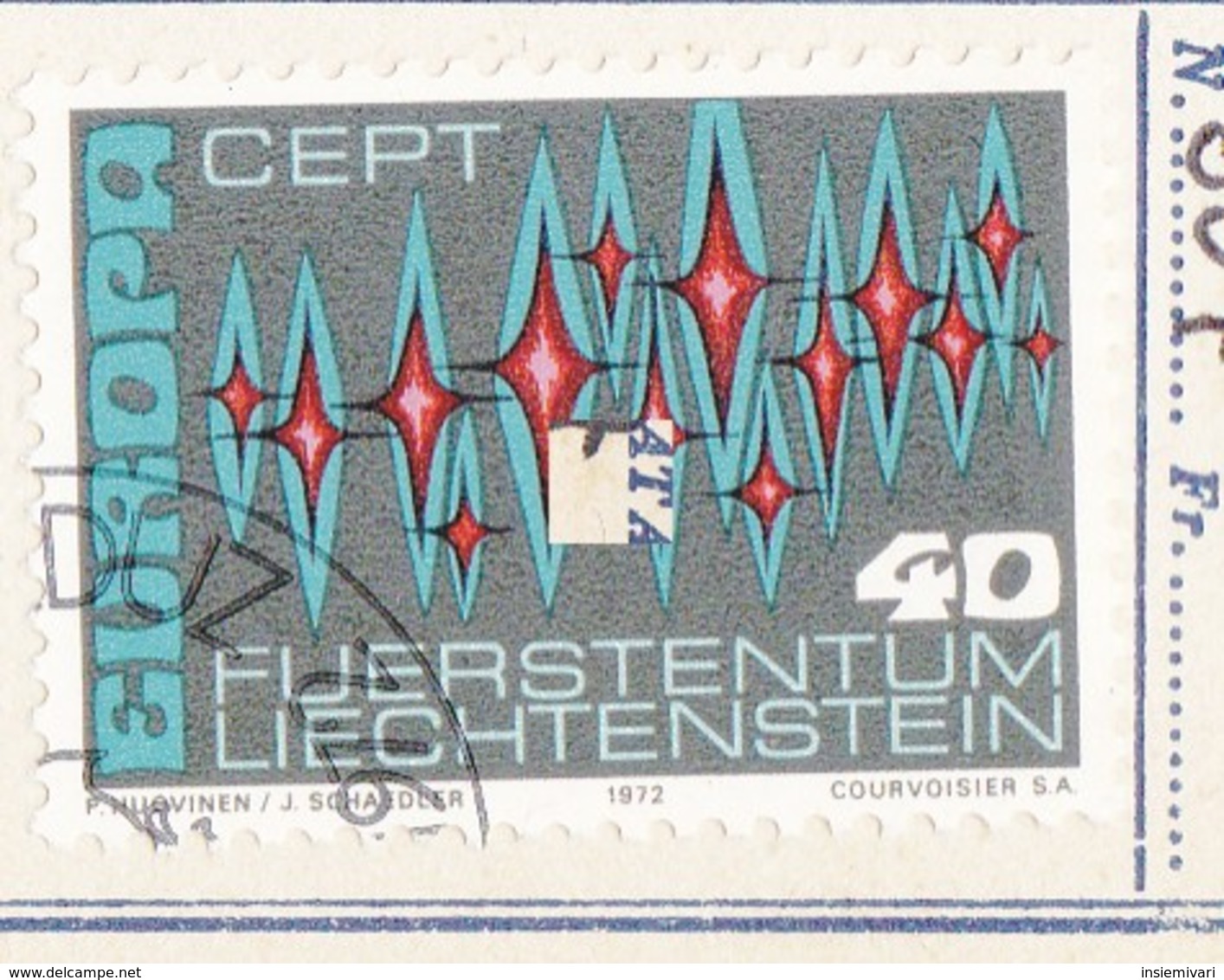 Europa CEPT 1972 LIECHTENSTEIN . - Usati