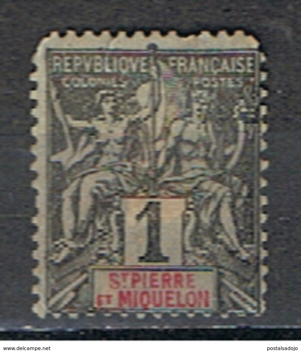 (SPM 1) ST. PIERRE ET MIQUELON // YVERT 59 // 1892 - Used Stamps