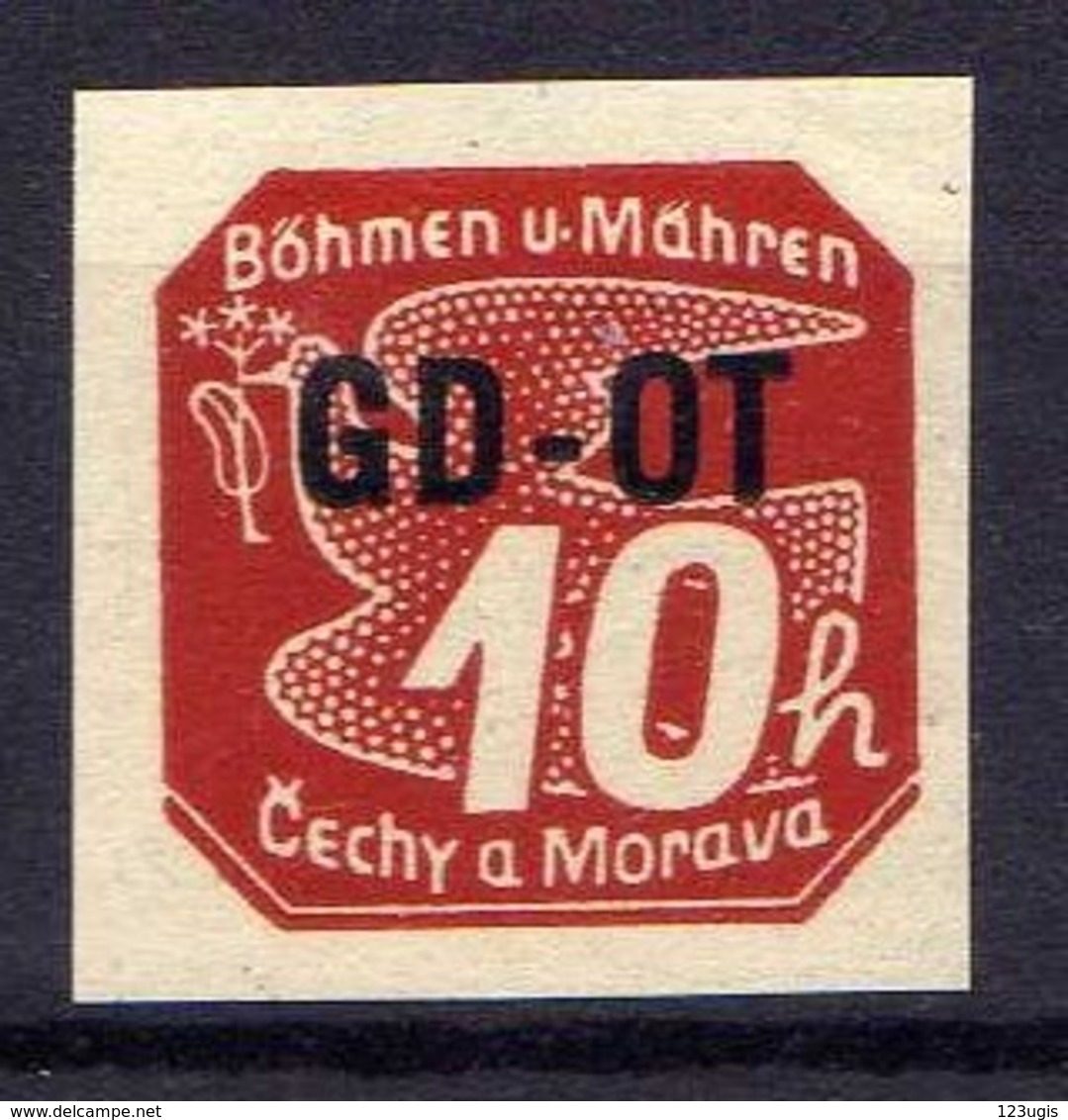 Böhmen Und Mähren 1939 Mi 51 ** [070419XXVI] - Besetzungen 1938-45