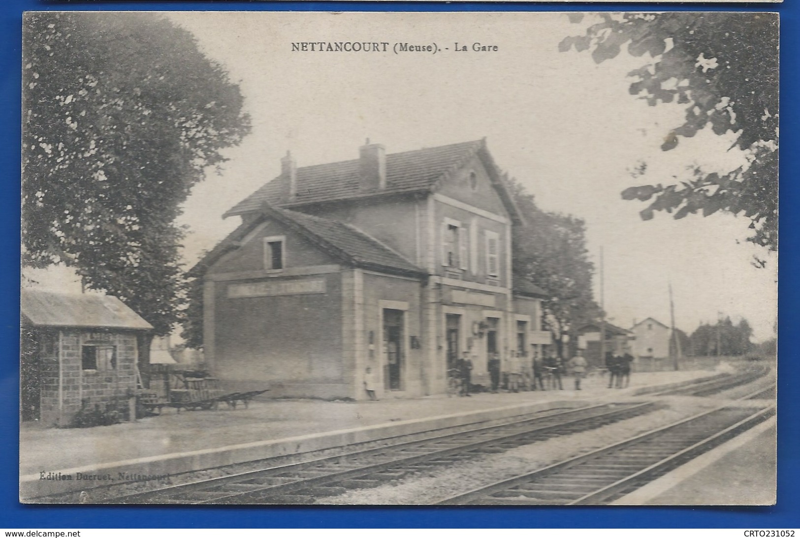 NETTANCOURT         La Gare   Animées      écrite En 1919 - Autres & Non Classés