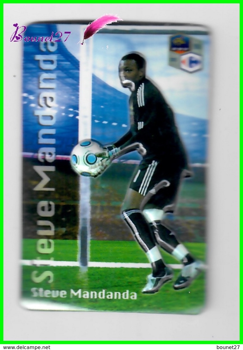 Magnet En Relief  Carrefour 2010 Les Joueurs De L'Equipe De France De Football " Steve MANDANDA " - Lettere & Numeri