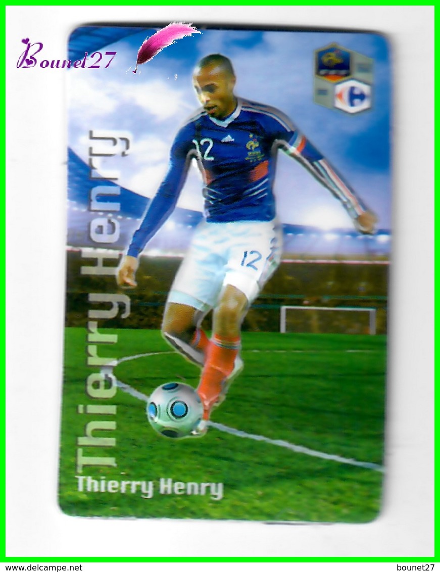 Magnet En Relief  Carrefour 2010 Les Joueurs De L'Equipe De France De Football " Thierry HENRY " - Lettres & Chiffres