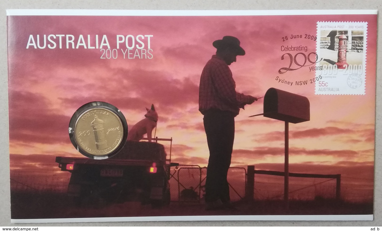 2009 Australia. Australia Post 200 Years. PNC - Briefe U. Dokumente