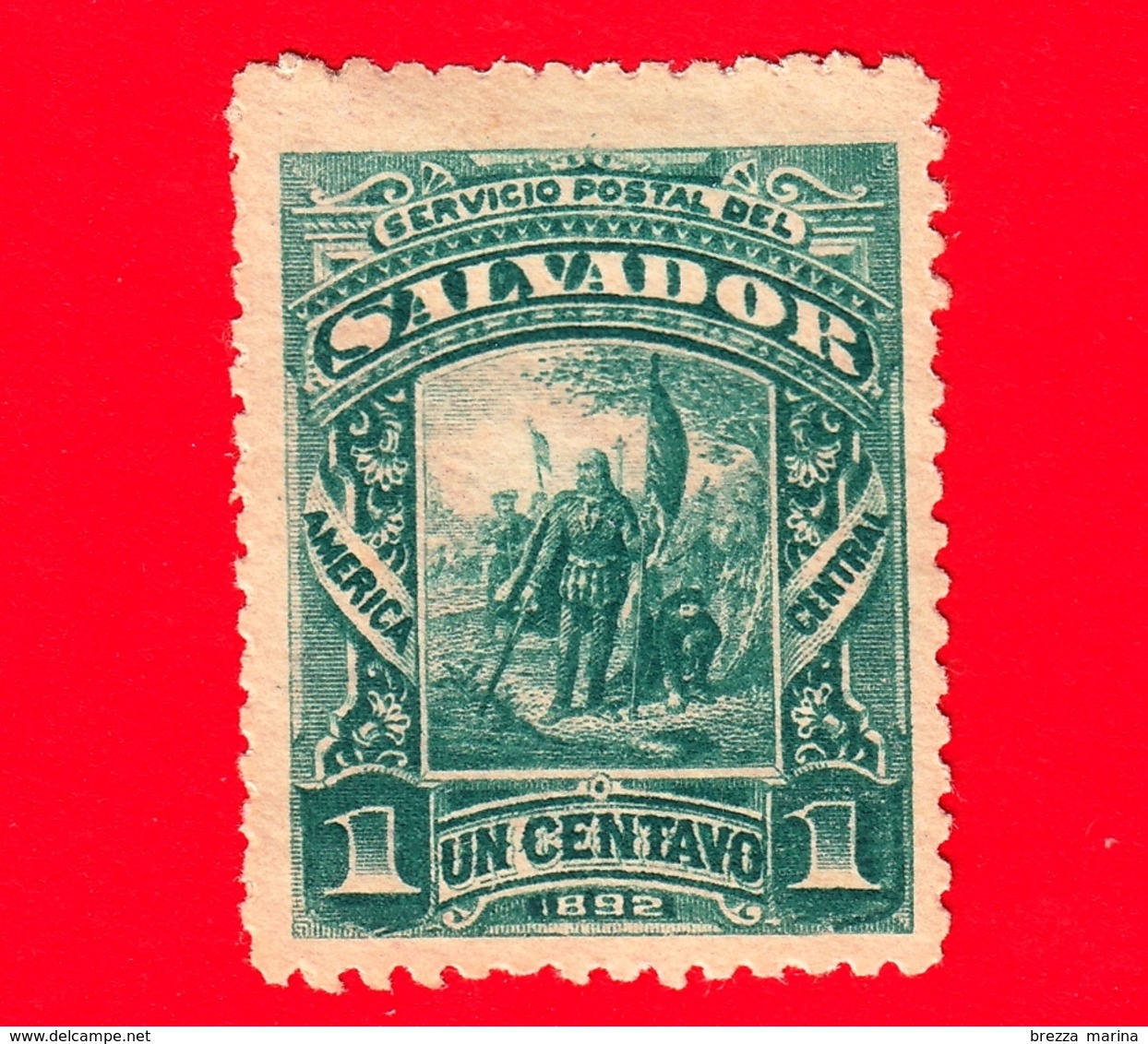 Nuovo - MH - EL SALVADOR - 1892 - Cristoforo Colombo - Landing Of Columbus - 1 - El Salvador