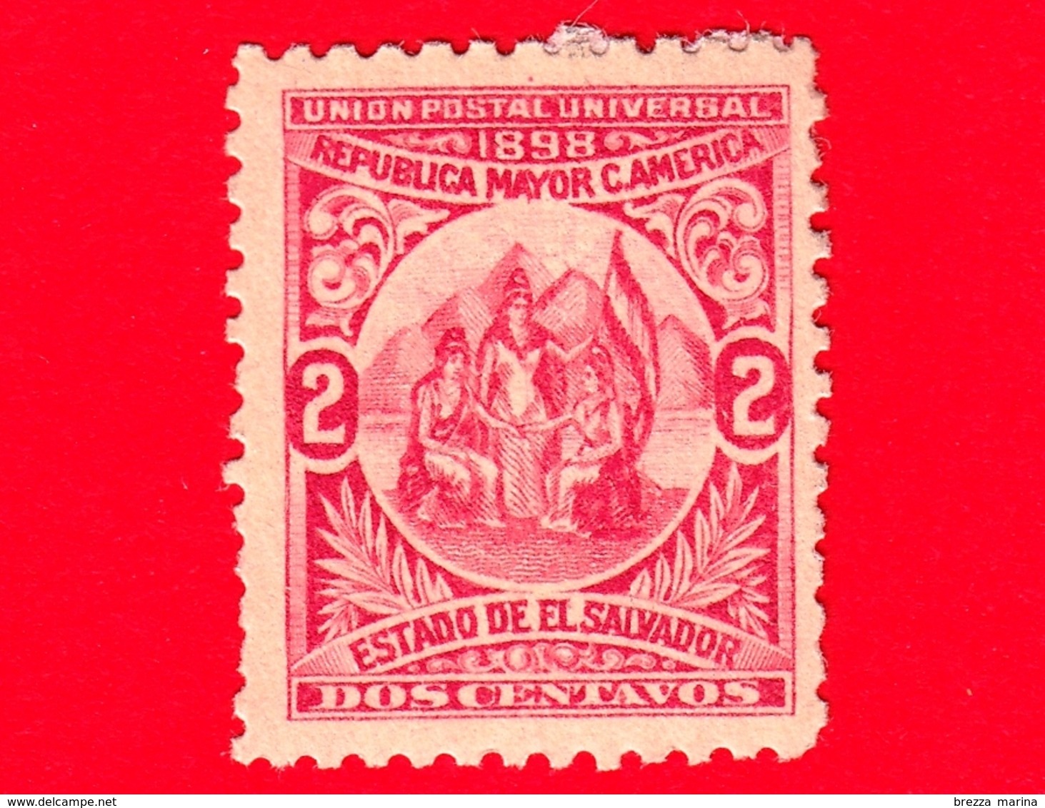 Nuovo - MH - EL SALVADOR - 1898 - Allegoria Dell'Unione Centroamericana - 2 - El Salvador