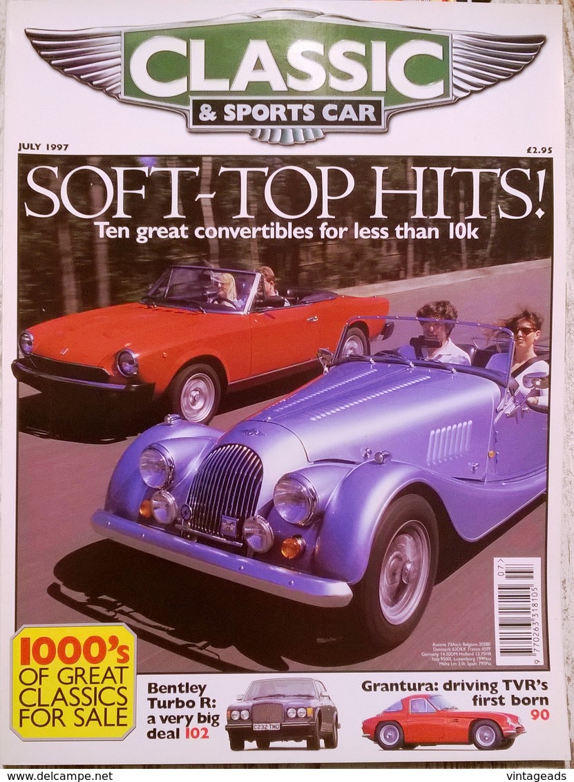 CA021 Autozeitschrift Classic & Sports Car, Juli 1997, Englisch, Neuwertig - 1950-Heden