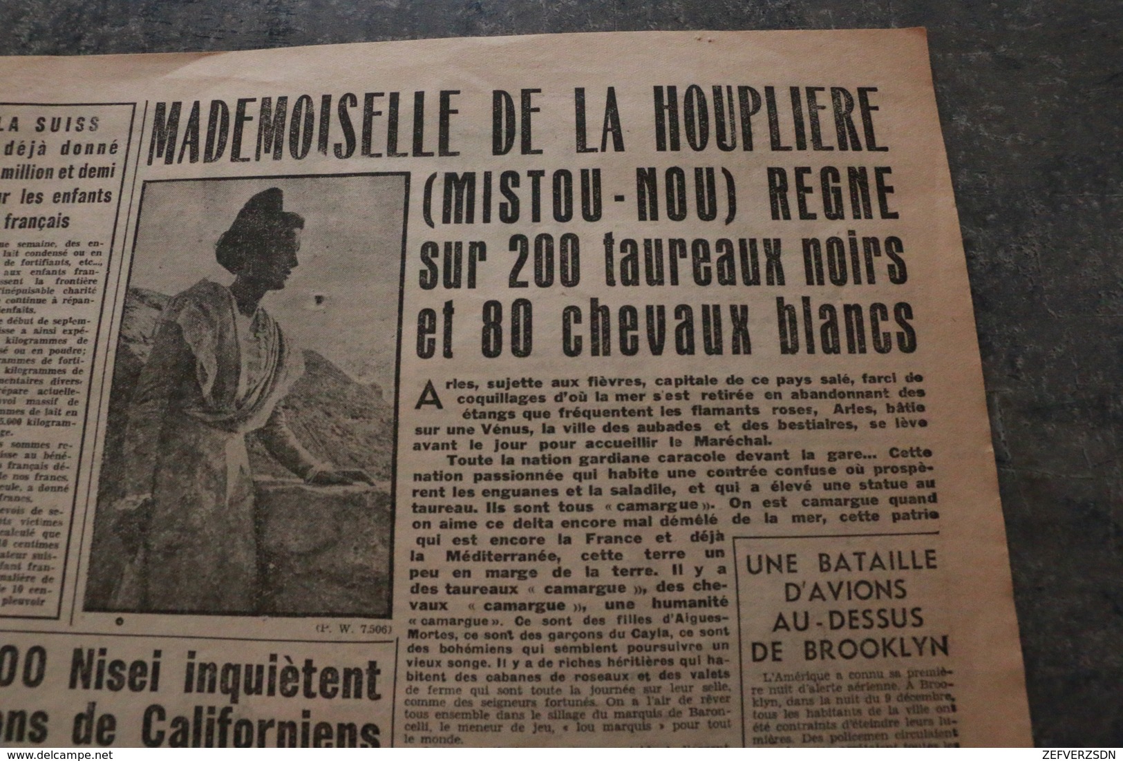 REVUE CAMARGUE HOUPELIERE CHEVAUX TAUREAUX ARLES SAINTES MARIES DE LA MER BELGIQUE LEOPLOLD - 1900 - 1949