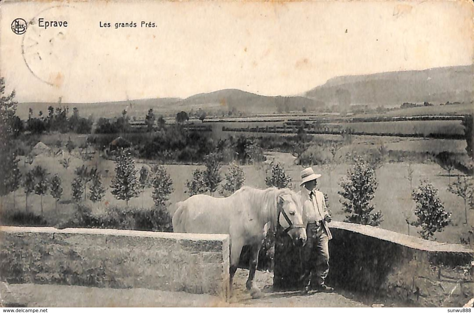 Eprave - Les Grands Prés (animée, Homme Cheval,1910...voir Coin Inférieur) - Rochefort