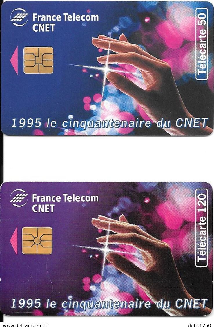 2 Télécartes 50 Ans Du CNET 50 Et 120 U 1995 - Privat