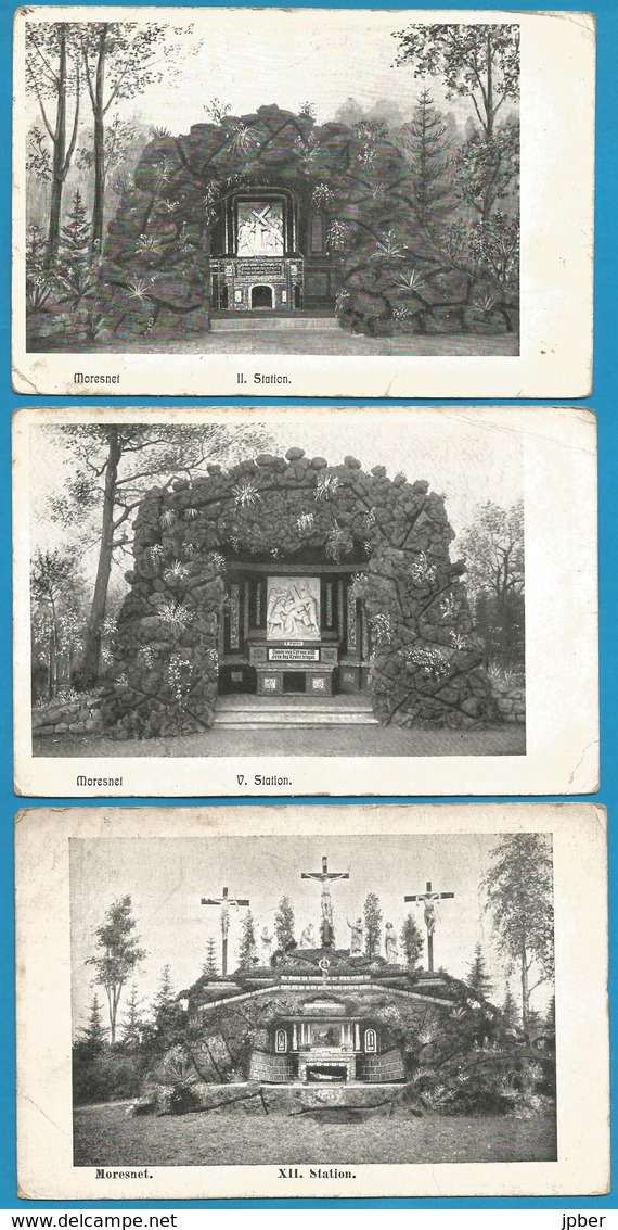 (G159) MORESNET - Calvaire - Stations II, V, XII,XIII Et XIV - Plombières