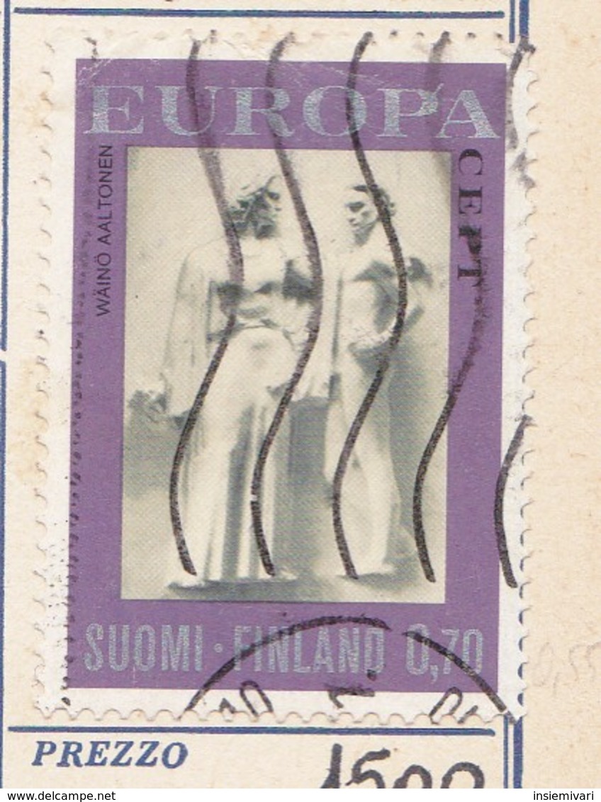 FINLAND - 1974 - Europa. Sculture. - Usati
