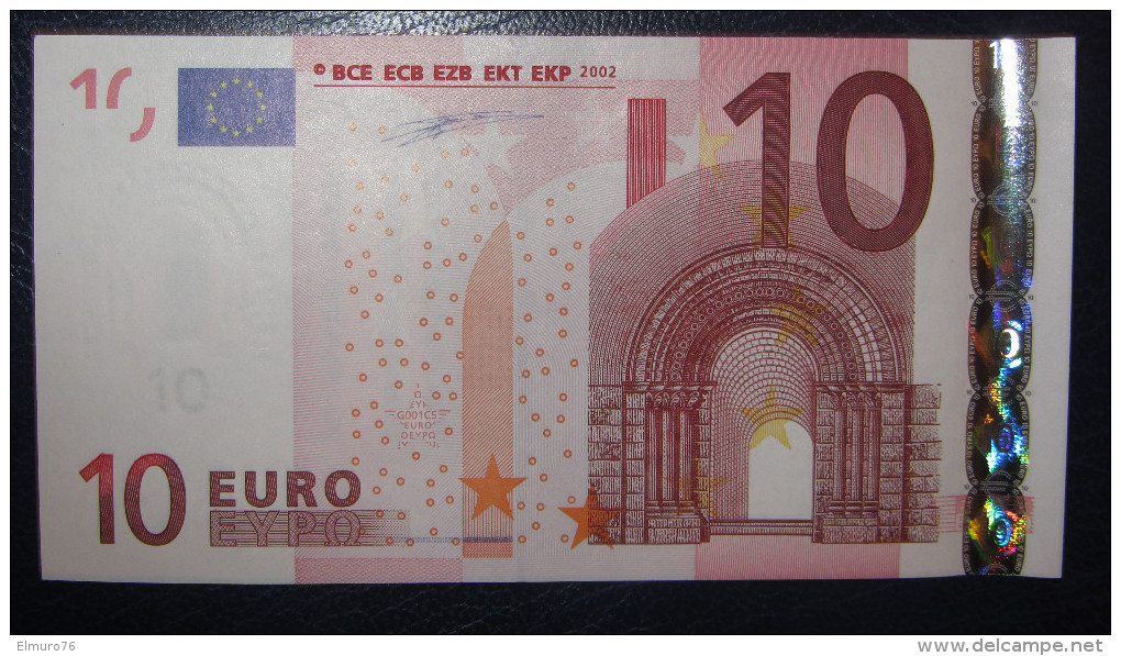 10 EURO G001C5 Netherlands  Serie P Duisenberg Perfect UNC - 10 Euro