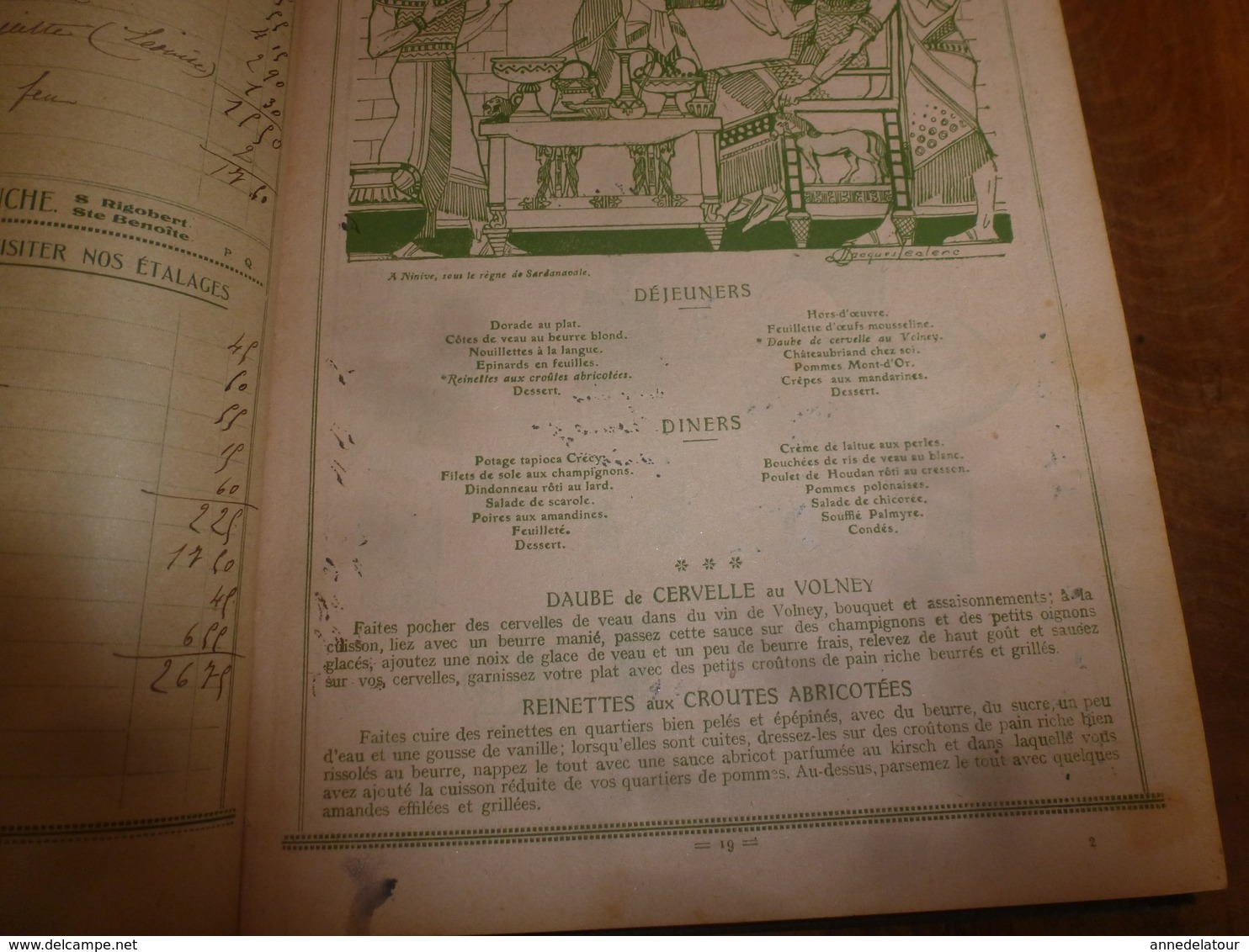 1914 Agenda-Buvard du BON MARCHÉ (Lithographies-Menus-Théâtres-Réclames-Publicités-Autobus-Tram-Métro -Plan de Paris;etc