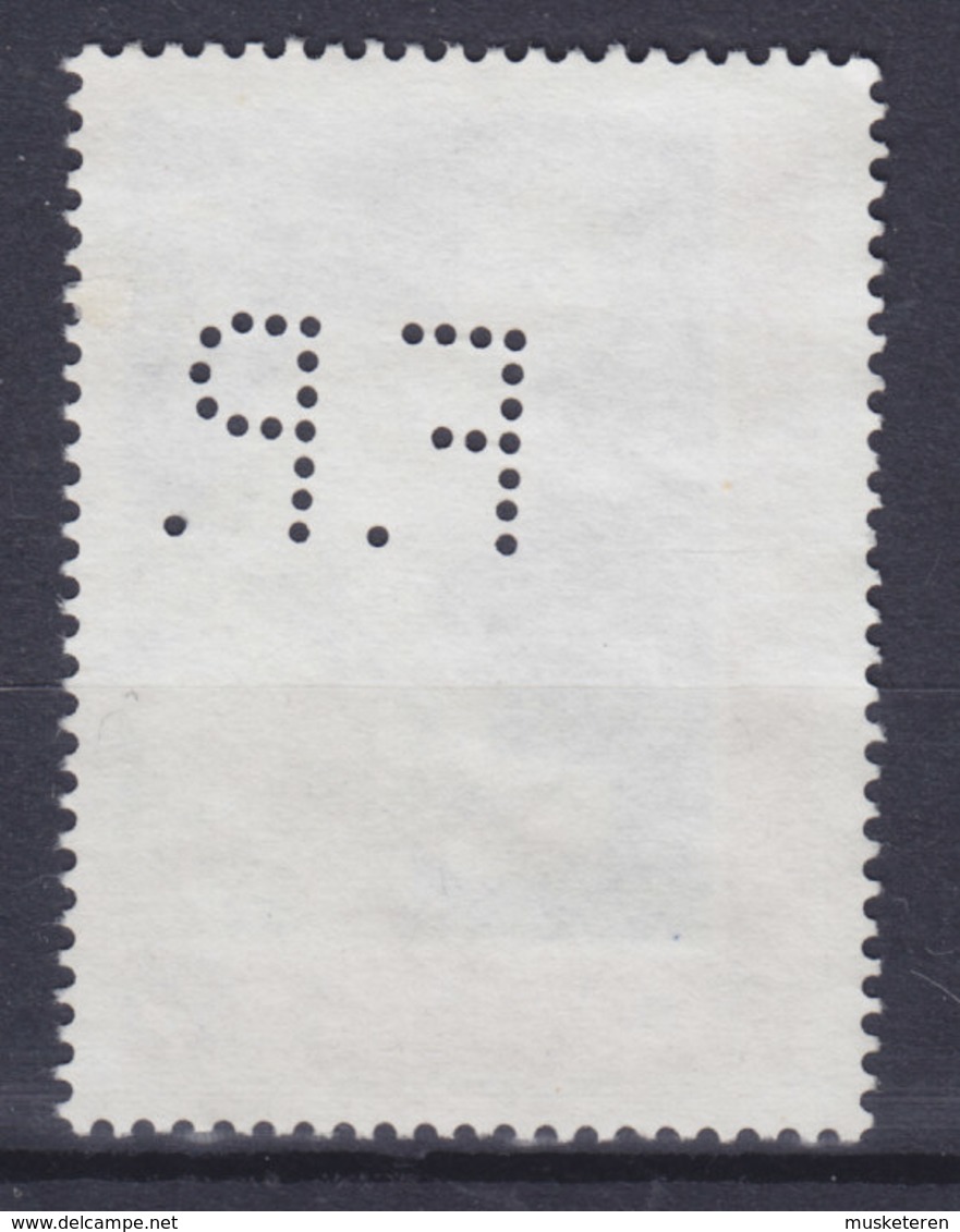 Italy Perfin Perforé Lochung 'F.P.' 1974 Europa CEPT G. L. Bernini Stamp (2 Scans) - 1971-80: Used