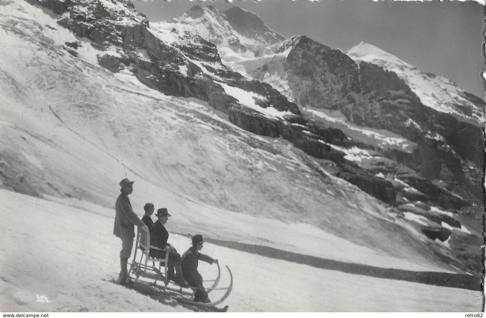 EIGERGLETSCHER → Schlittelplausch Auf Dem Gletscher Anno 1923 - Sonstige & Ohne Zuordnung