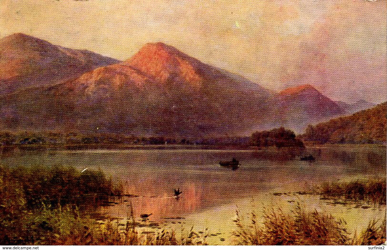SALMON ART By ALFRED DE BREANSKI - 2637 - BASSENTHWAITE LAKE AND SKIDDAW - Other & Unclassified