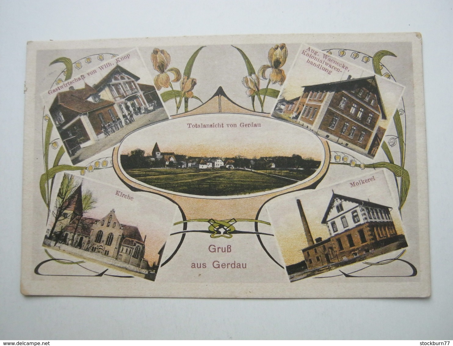 GERDAU , Gasthof + Geschäft , Schöne Karte Um 1911 - Autres & Non Classés