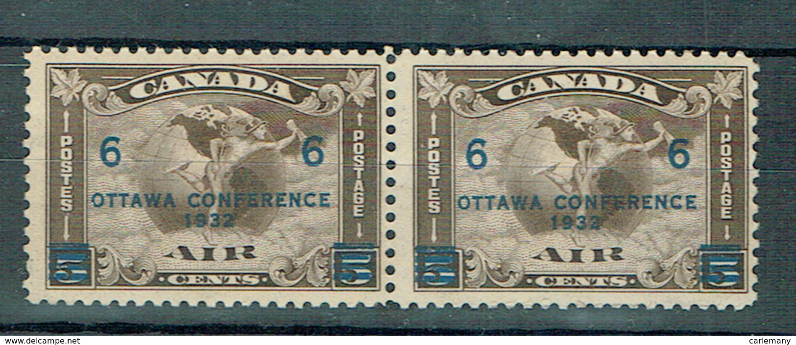 TIMBRES CANADA STAMPS MI 170 CONFERENCE OTTAWA 1932 PAIR TIMBRES  SG 318 - Unused Stamps