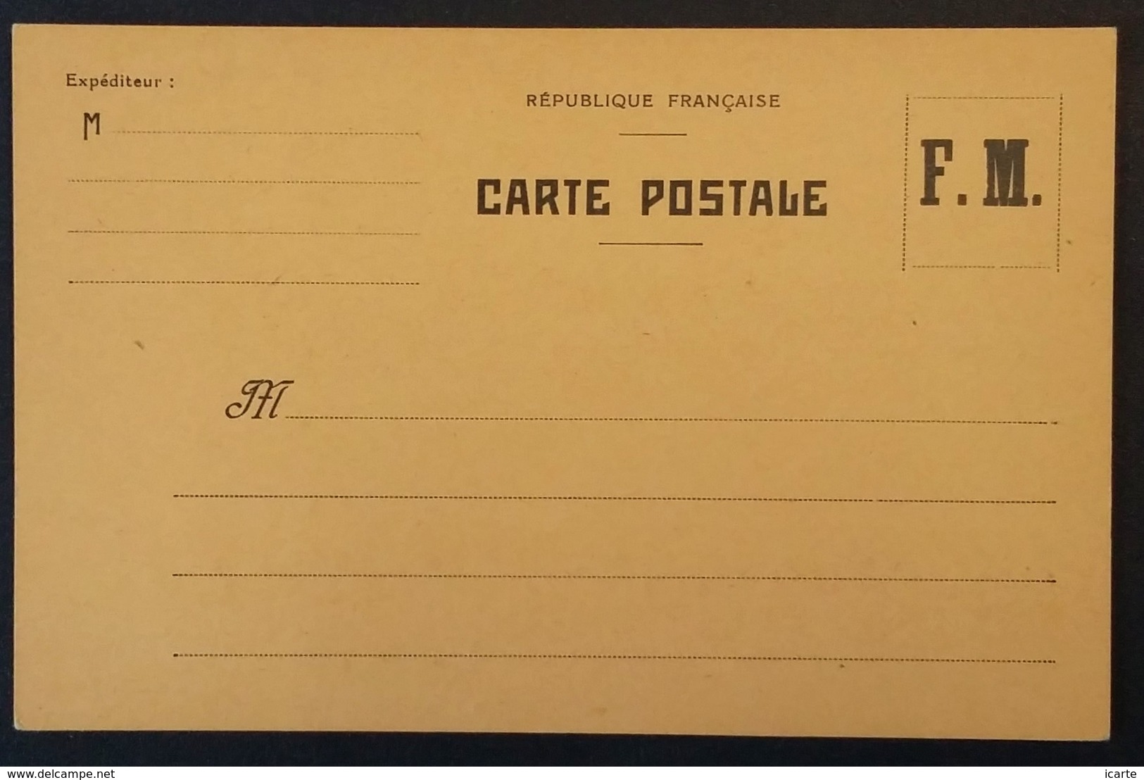 Carte De Franchise Militaire Neuve - Lettres & Documents