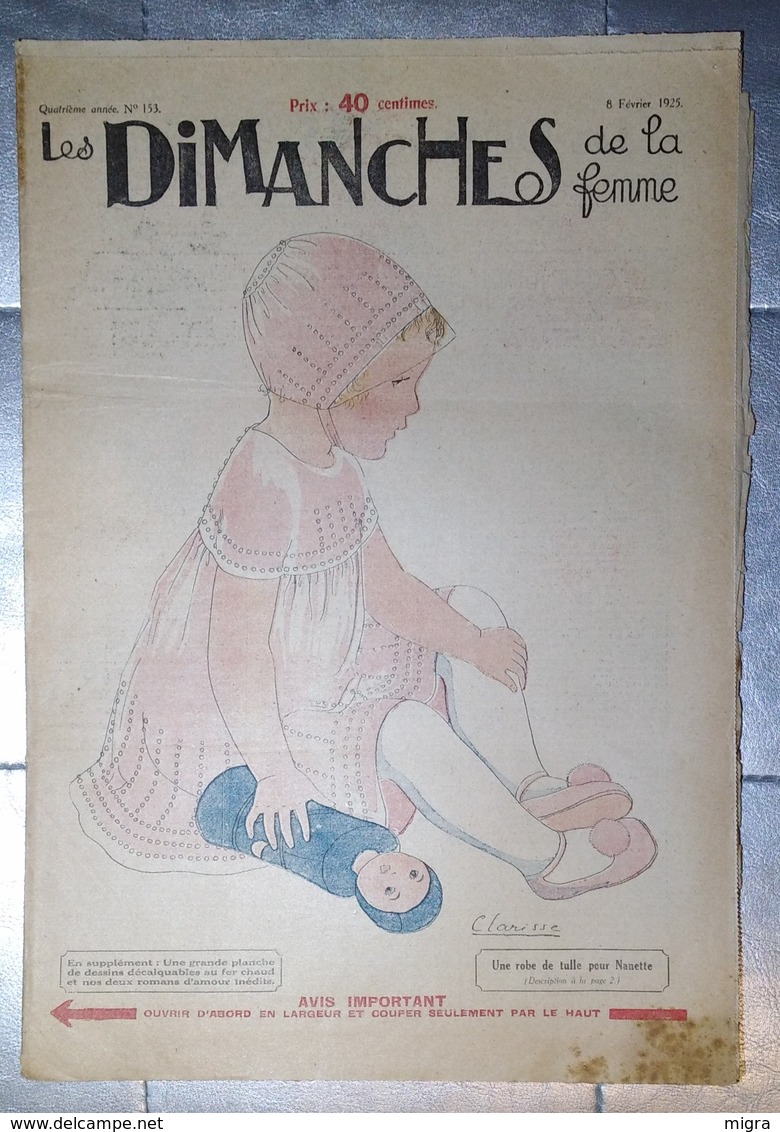 LES DIMANCHES DE LA FEMME - 1925 - 1900 - 1949