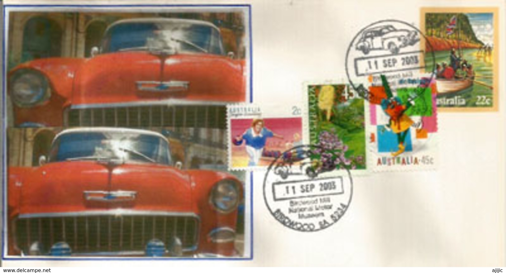 Australia National Motor Museum. Birdwood (Australia's Largest Motor Museum). Letter With Special Postmark - Voitures