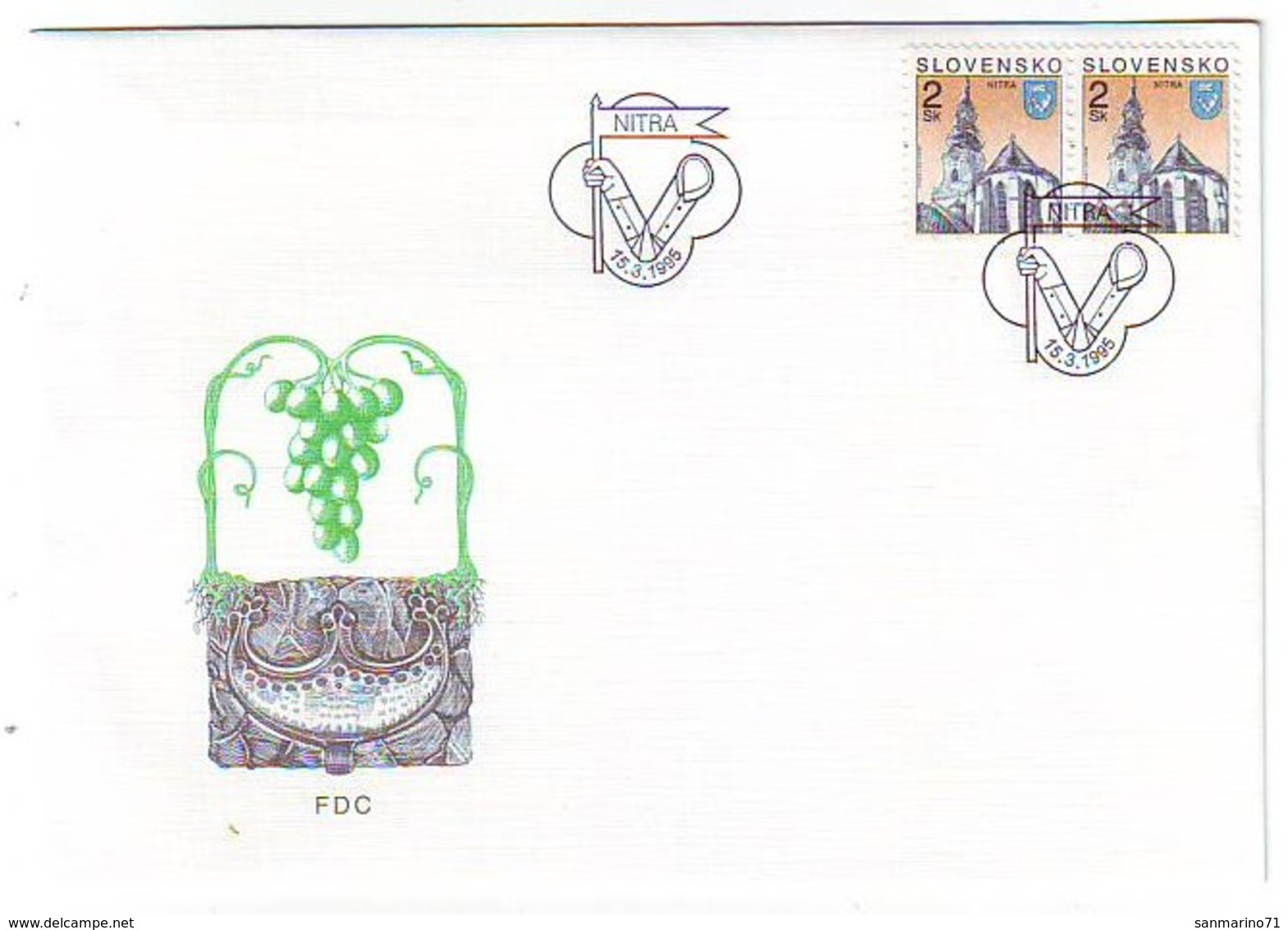 SLOVAKIA FDC 221 - FDC