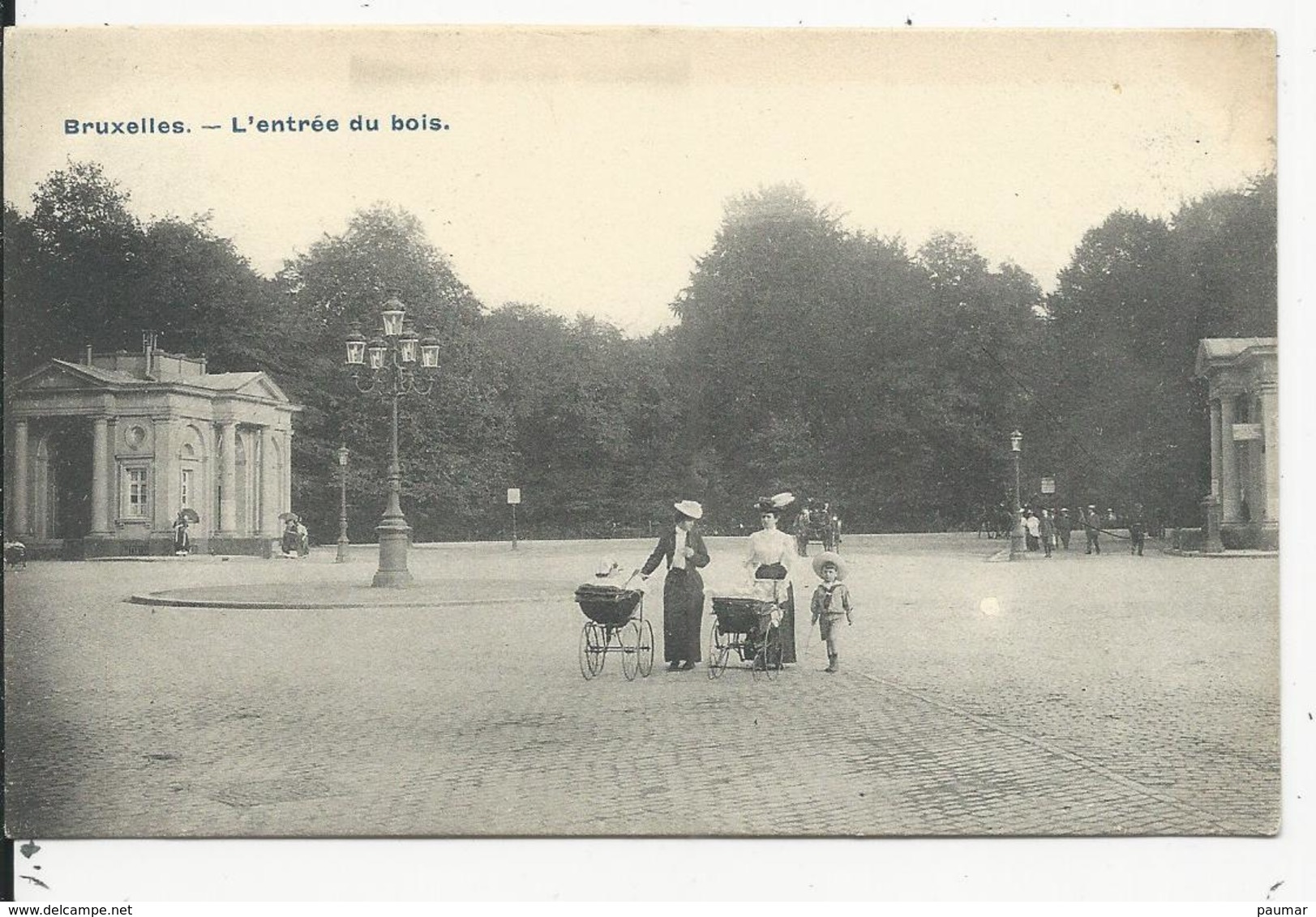 Bruxelles  Entrée Du Bopis  Promenades D'enfants Dans Des Landaux - Altri & Non Classificati