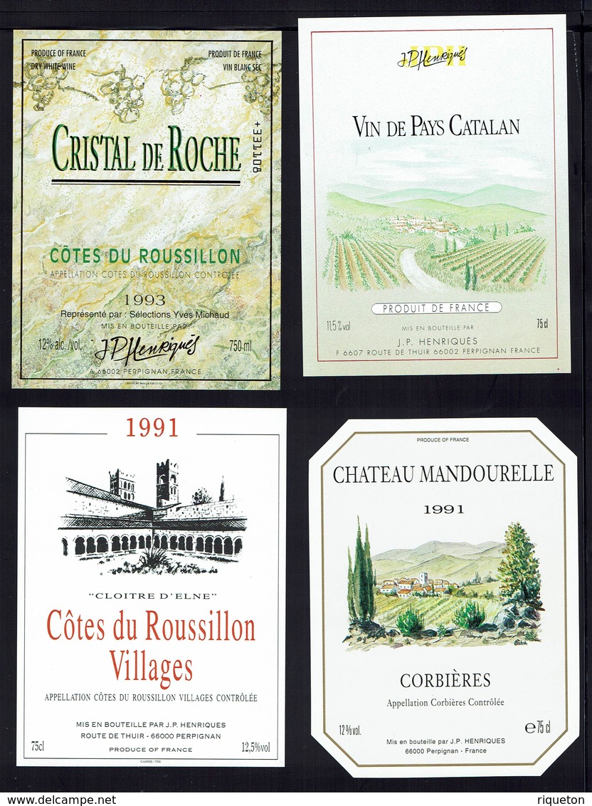 FR - Lot De 60 Etiquettes De Vins Neuves (jamais Collées) Différentes - Région Pyrénées Orientales - TB - - Collections, Lots & Séries