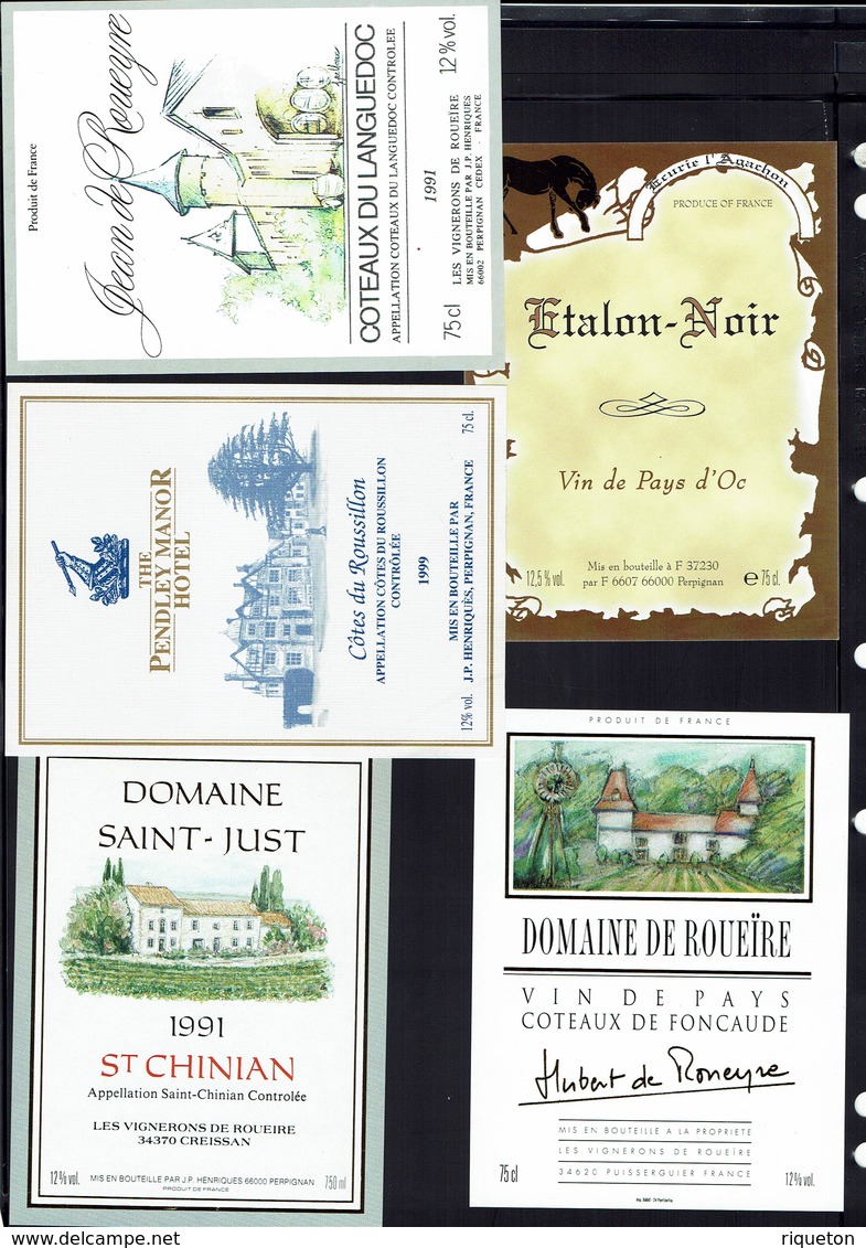 FR - Lot De 60 Etiquettes De Vins Neuves (jamais Collées) Différentes - Région Pyrénées Orientales - TB - - Collections, Lots & Séries