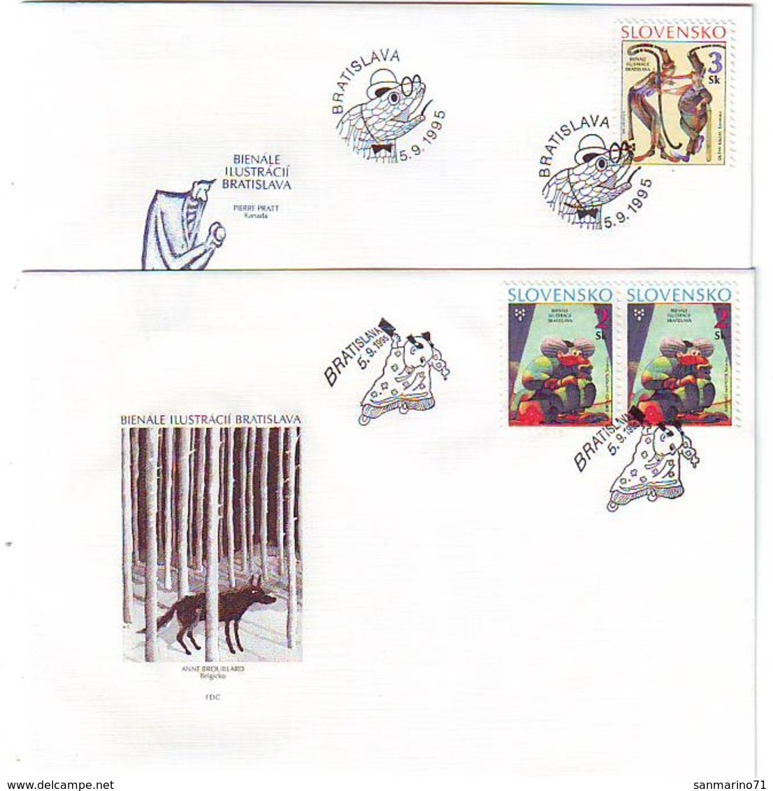 SLOVAKIA FDC 236-237 - FDC