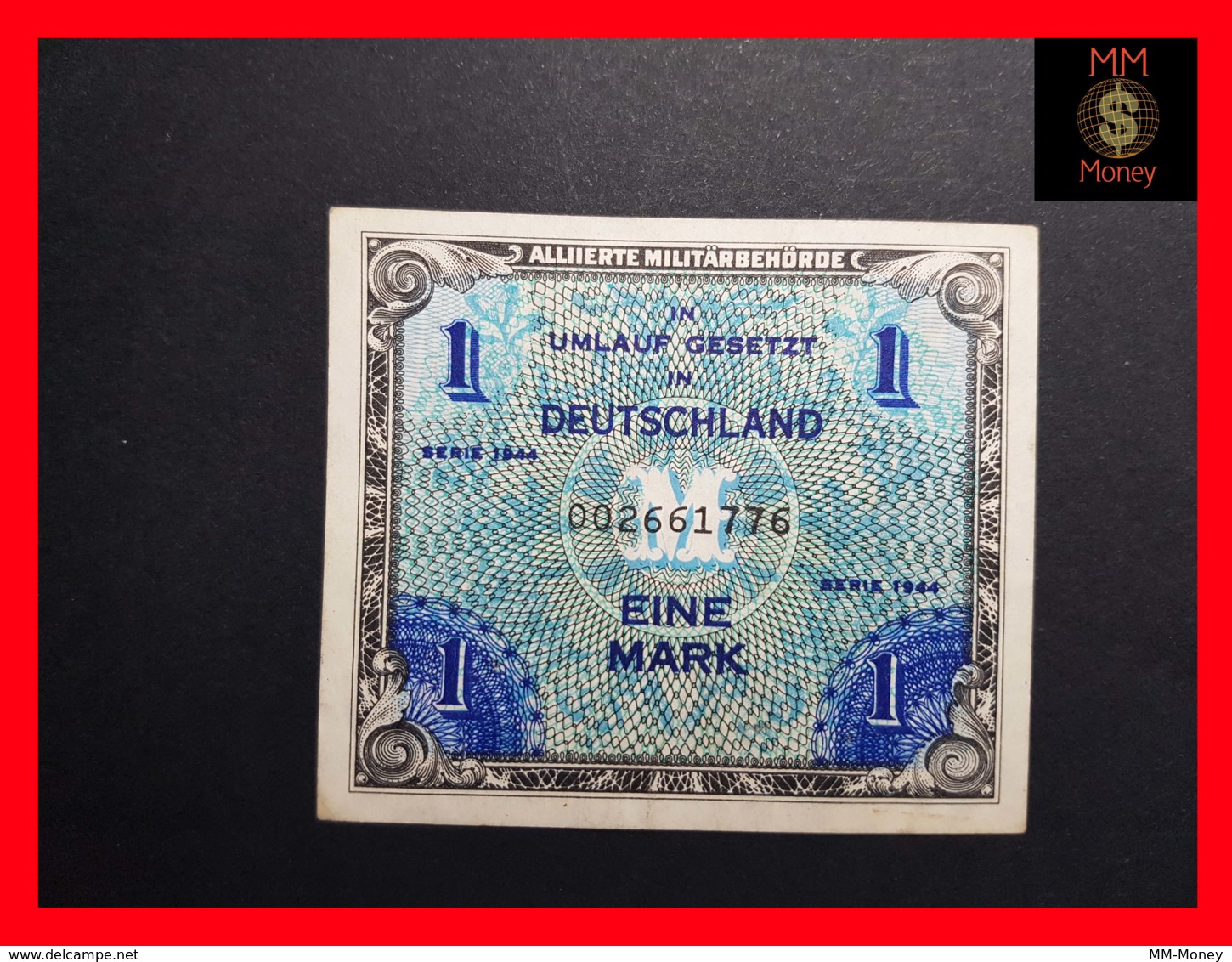 GERMANY 1 Mark 1944  P. 192 A  AU + - Collections