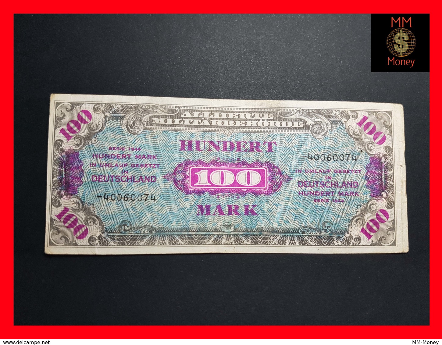 GERMANY 100 Mark 1944  P. 197 D  VF - Colecciones