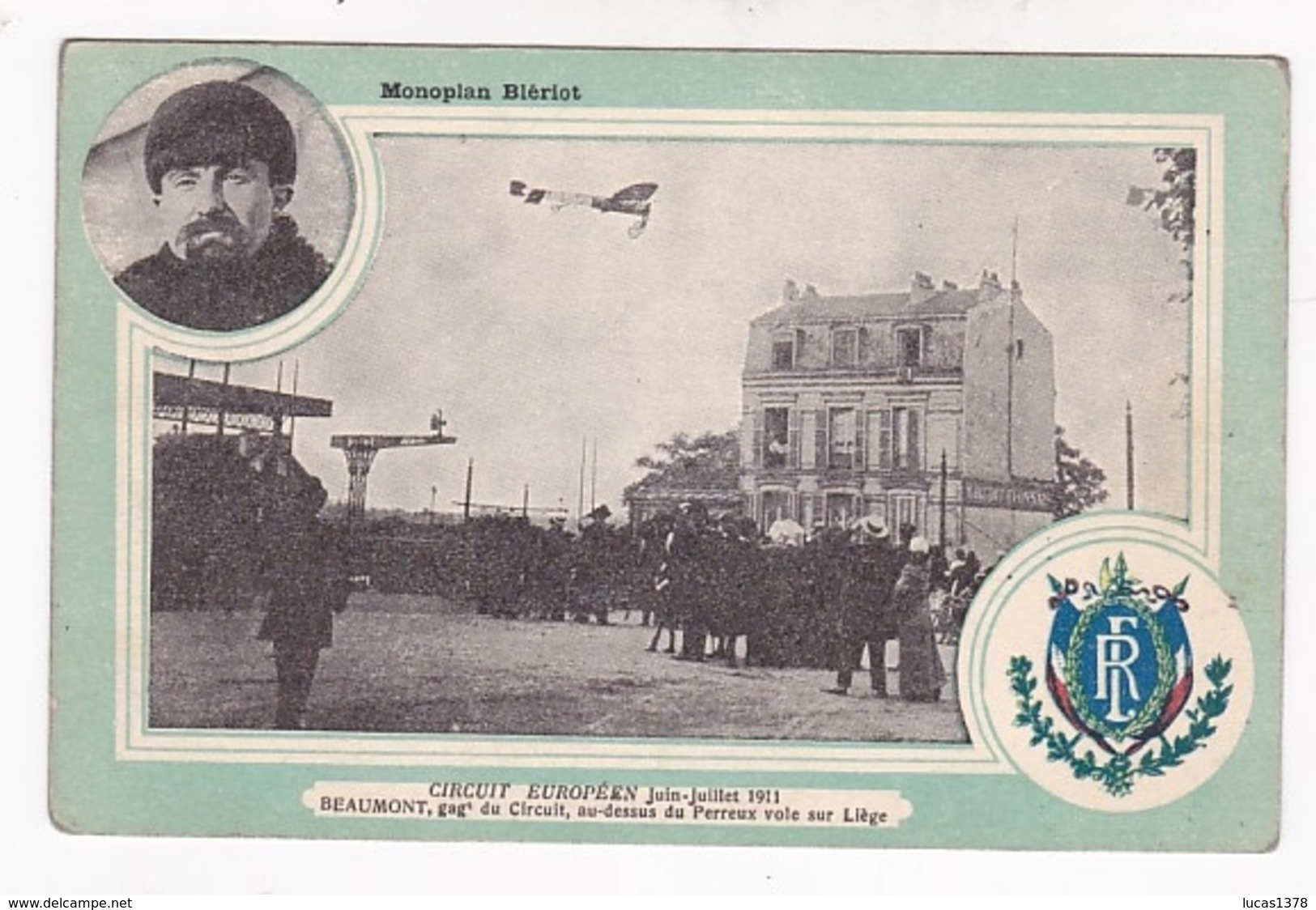 CIRCUIT EUROPEEN 1911 / MONOPLAN BLERIOT - Reuniones