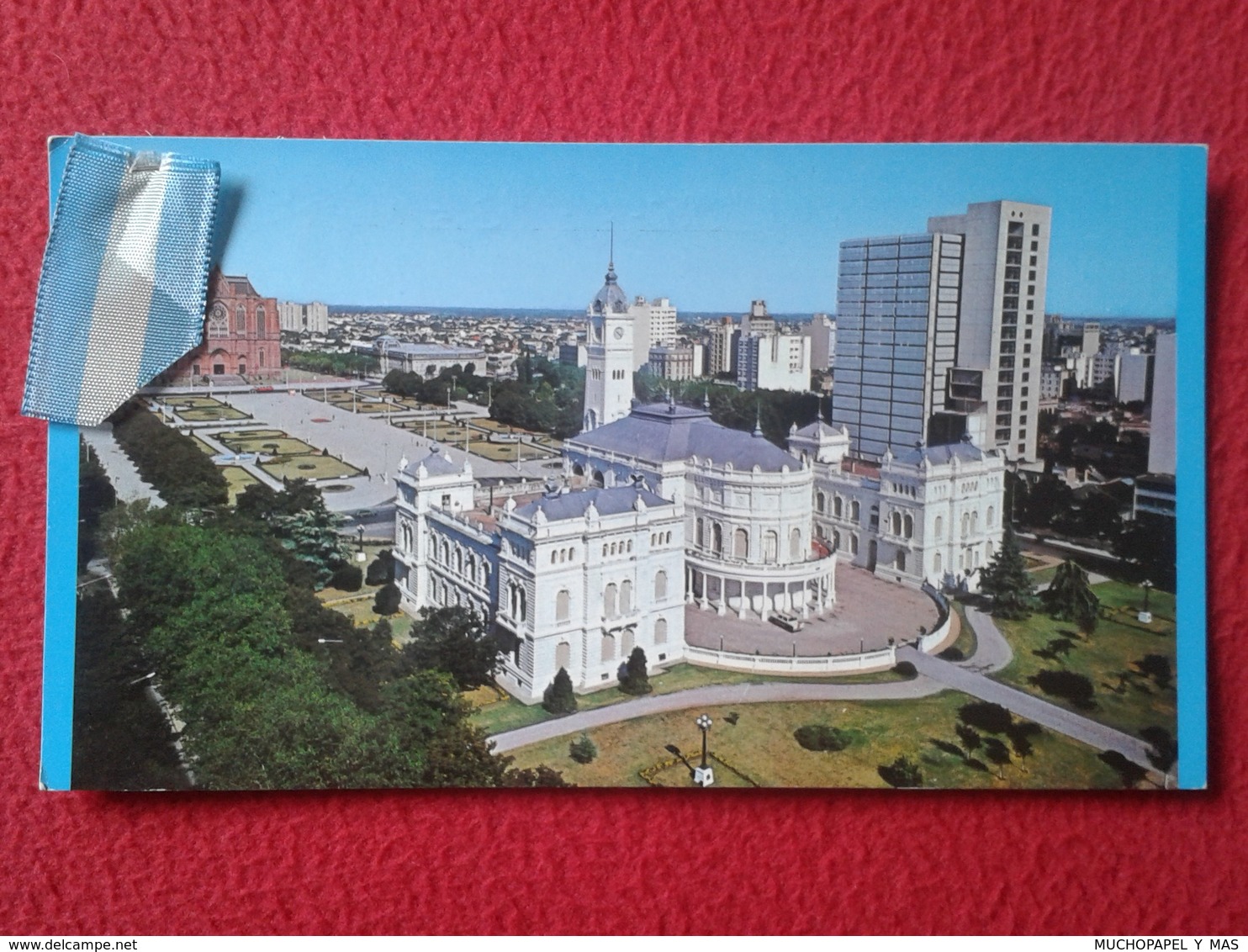 TARJETA TIPO POSTAL TYPE POST CARD QSL RADIOAFICIONADOS RADIO AMATEUR PROVINCIA BUENOS AIRES LA PLATA CATEDRAL ARGENTINA - Otros & Sin Clasificación