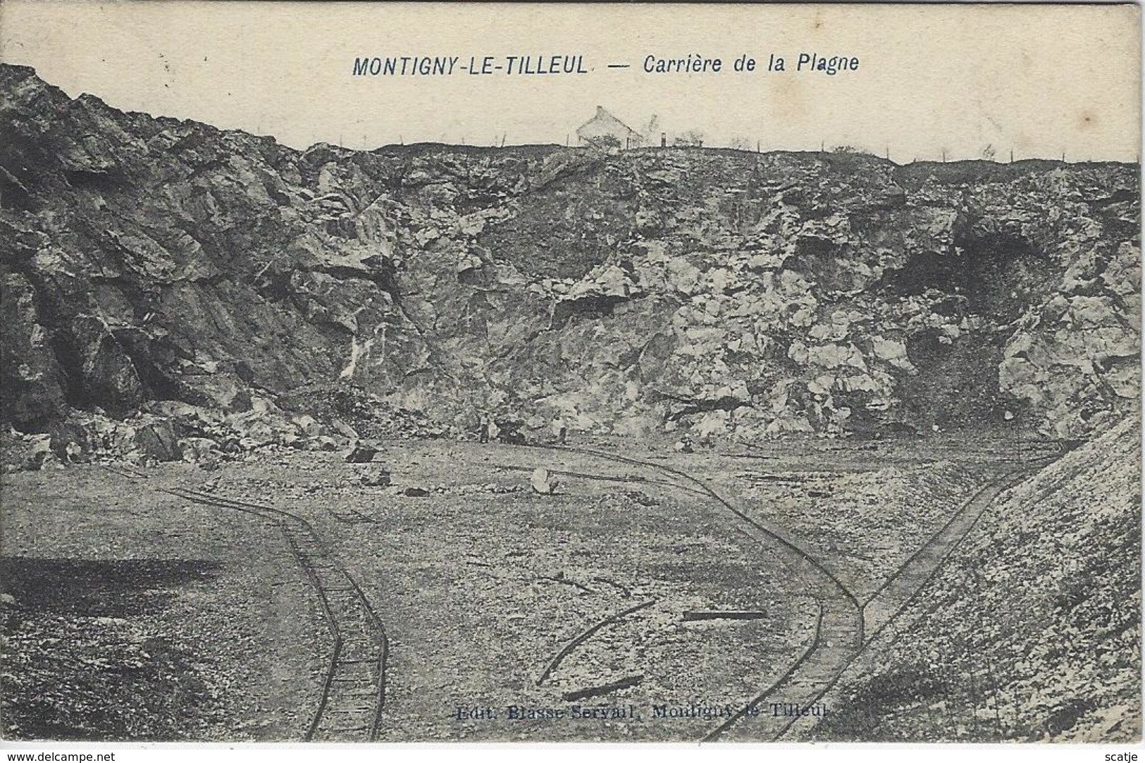 Montigny-Le-Tilleul.   -   Carrière De La Plagne  -   1909  Naar   Mons - Montigny-le-Tilleul