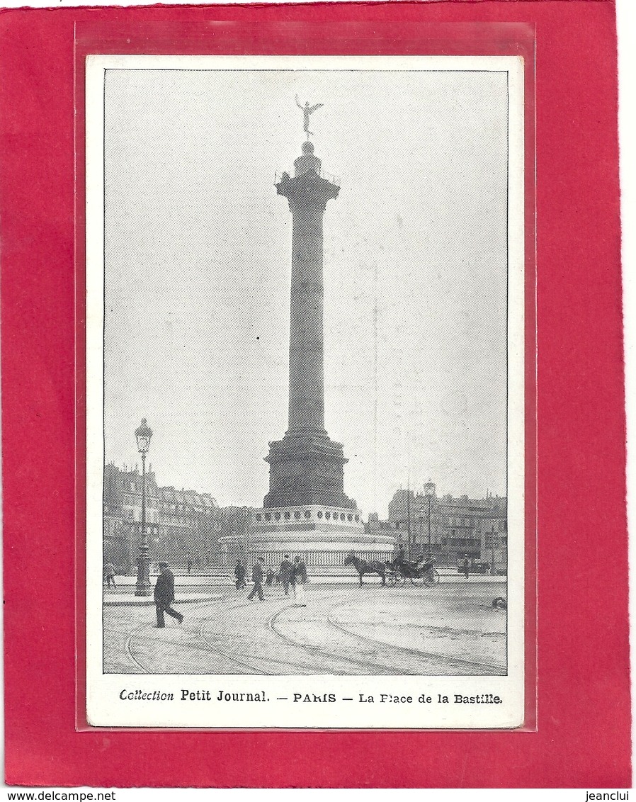 Collection PETIT JOURNAL . PARIS . LA PLACE DE LA BASTILLE . CARTE ANIMEE NON ECRITE - Lots, Séries, Collections