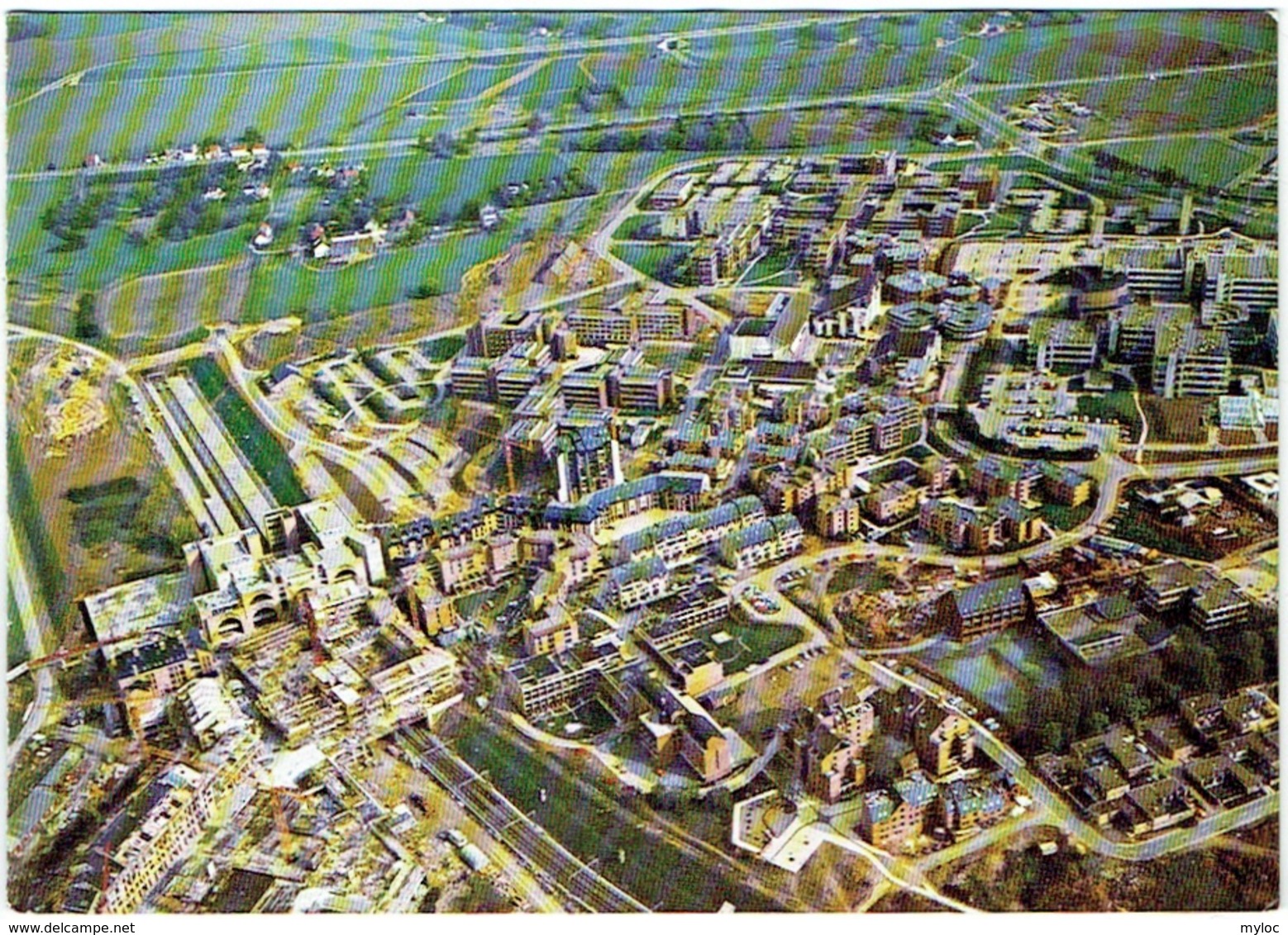 Ottignies/Louvain-la-Neuve. Université Catholique Et Louvain-en-Woluwé, Cliniques Saint-Luc. Carte Double 1976. - Ottignies-Louvain-la-Neuve