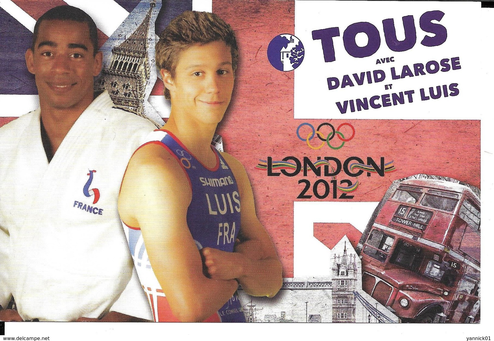 JEUX OLYMPIQUES LONDRES - OLYMPICS GAMES 2012 LONDON - JUDO DAVID LAROSE TRIATHLON VINCENT LUIS - Olympic Games