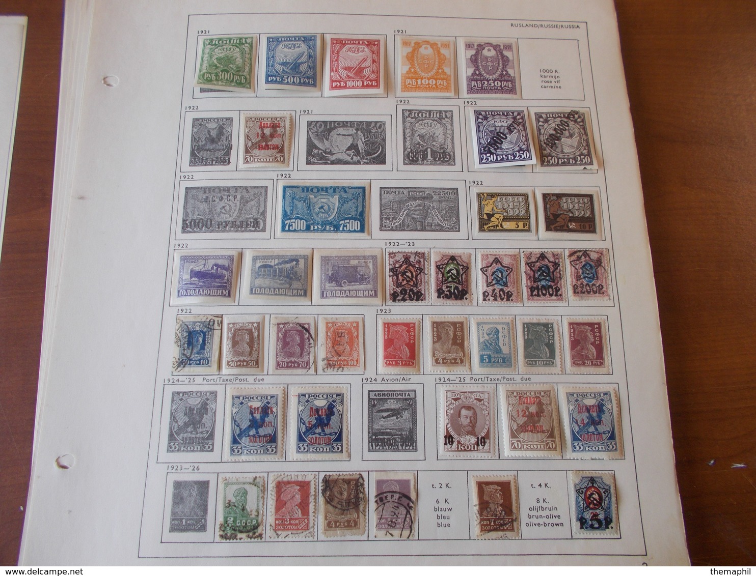 Lot N° 471  RUSSIE Pologne Etc...   Timbres Obliteres Ou Neufs Sur Page D'albums - Collections (en Albums)