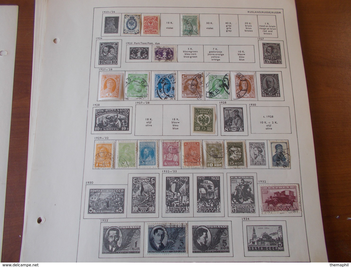 Lot N° 471  RUSSIE Pologne Etc...   Timbres Obliteres Ou Neufs Sur Page D'albums - Collections (en Albums)