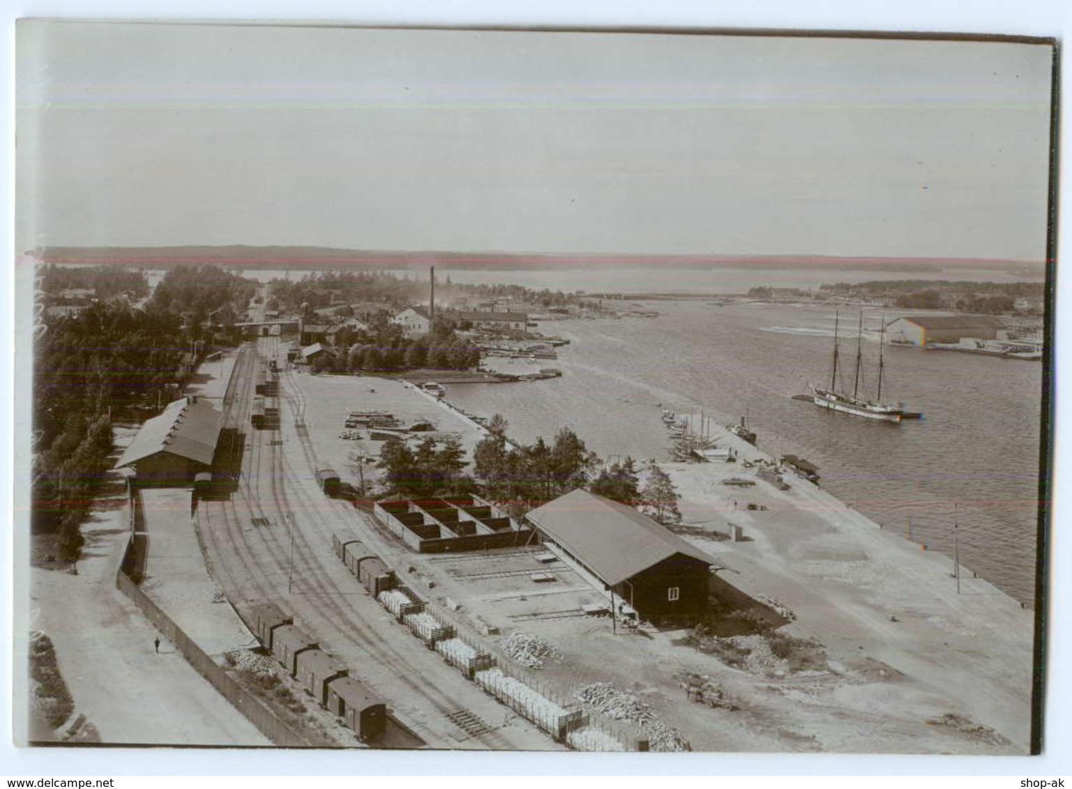 S796/ Kotka Eisenbahn  Finnland Altes Foto Ca.1900 Ca.17 X 12 Cm  - Finland