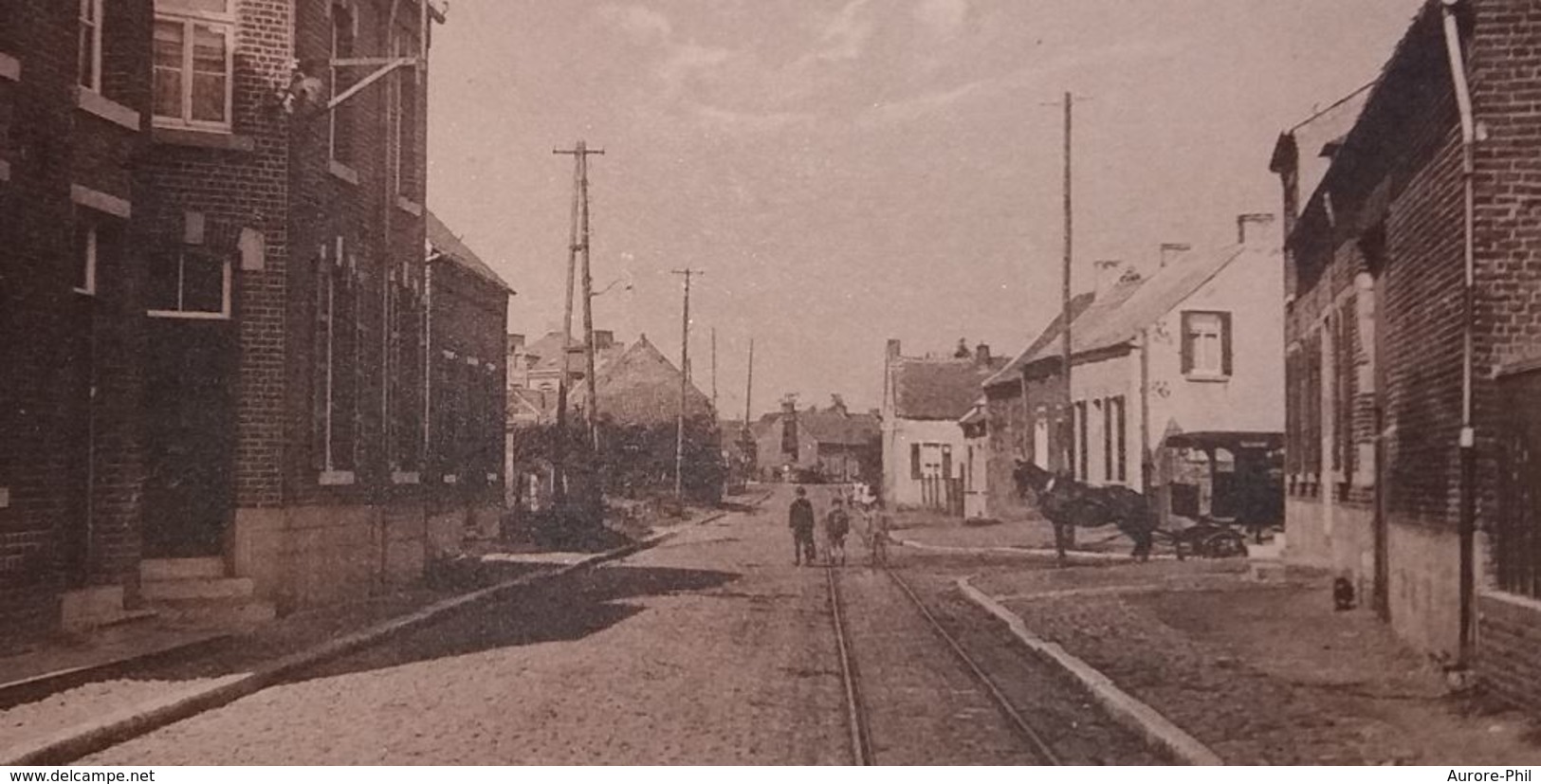 Baisieux Rue D'Angre Avec Attelage - Quiévrain