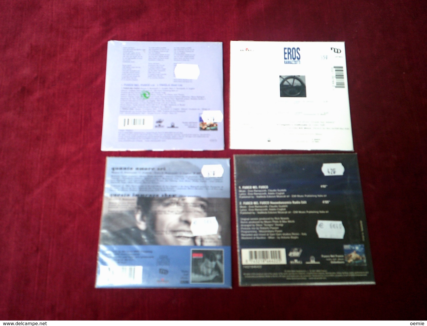 EROS  RAMAZZOTTI °  Collection De 4 CD Singles - Sonstige - Italienische Musik