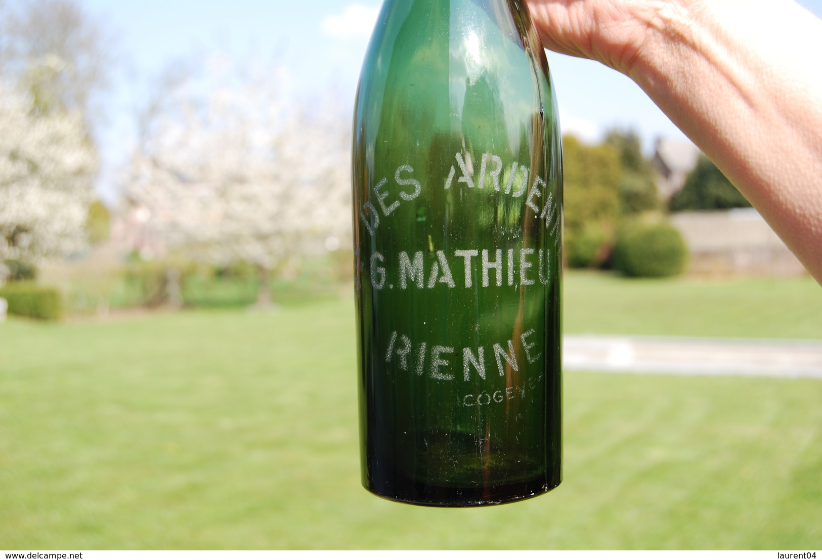 GEDINNE. RIENNE. BRASSERIE DES ARDENNES. G.MATHIEU. ANCIENNE BOUTEILLE DE BIERE - Gedinne