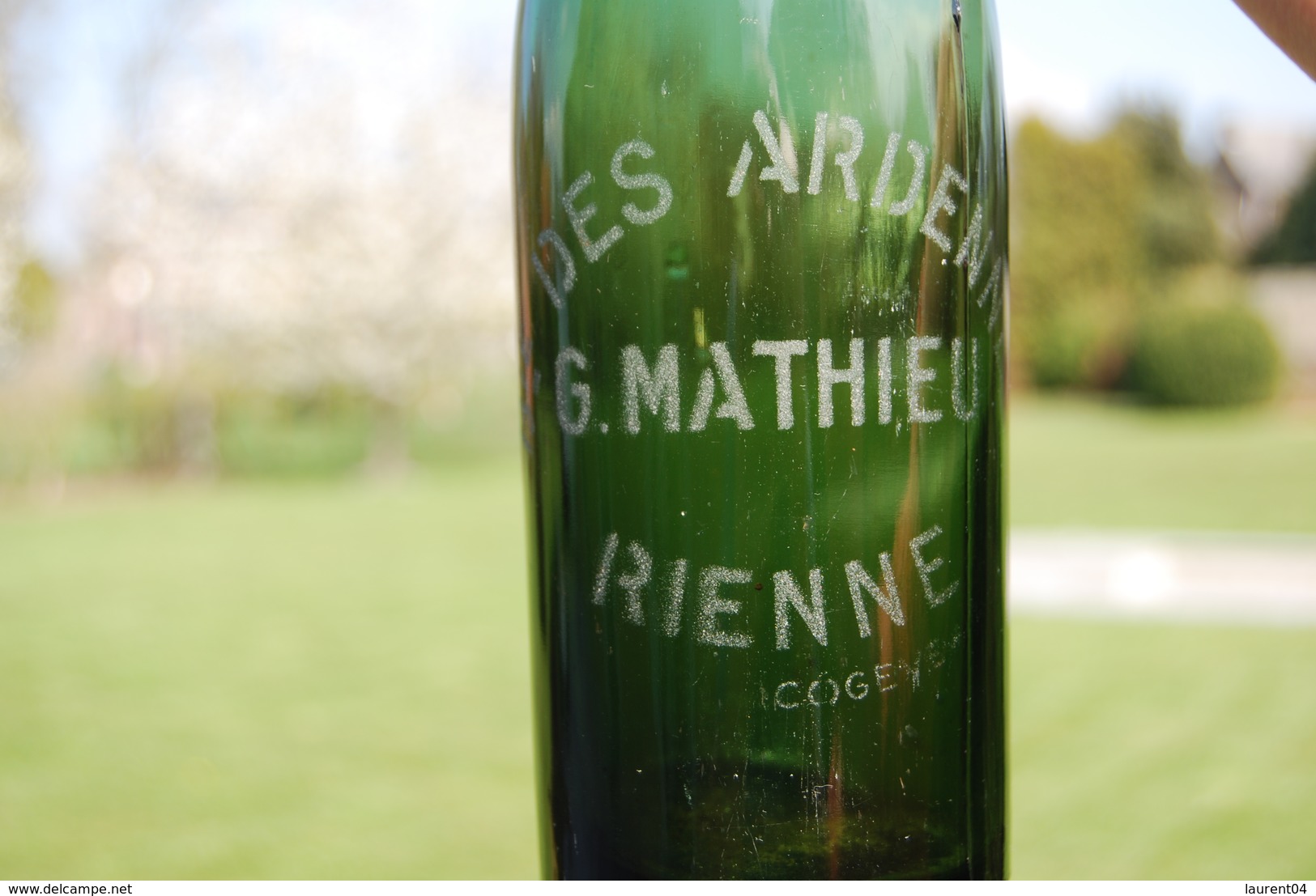 GEDINNE. RIENNE. BRASSERIE DES ARDENNES. G.MATHIEU. ANCIENNE BOUTEILLE DE BIERE - Gedinne