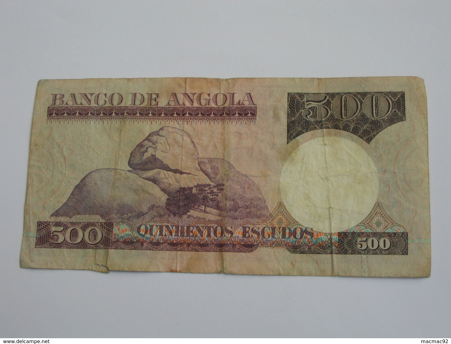 500 - Quinhentos - Escudos  1973 - ANGOLA - Banco De Angola  ***** ACHAT IMMEDIAT **** - Angola